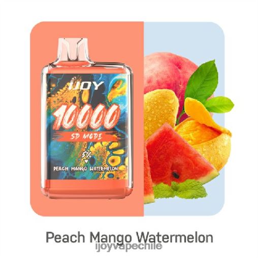 IJOY disposable vape review - iJOY Bar SD10000 desechable 8BN0J169 sandia mango durazno